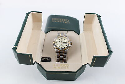 Mens Seiko Kinetic Sports 100 Titanium WRISTWATCH 5M43 0B69 Non