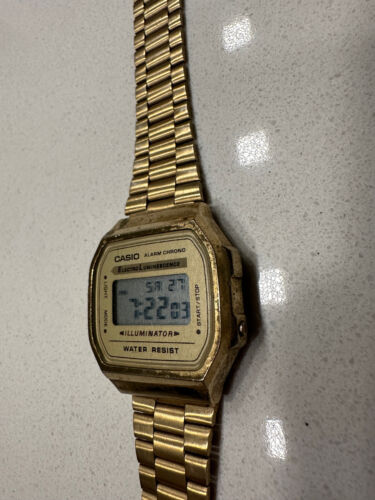 Casio best sale a168we 3298