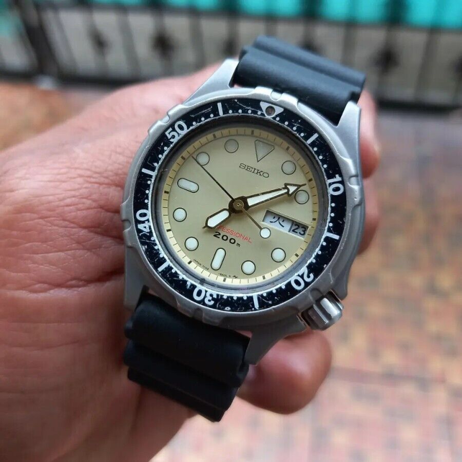 RARE Seiko SSBT014 TITANIUM Profesional diver 7C43 6A00 Quartz