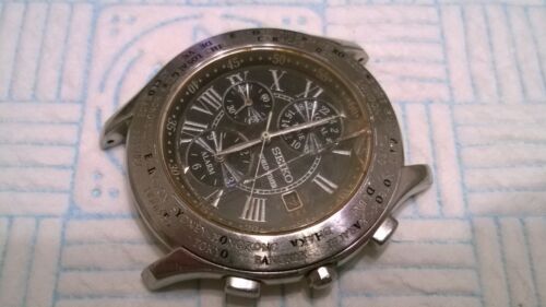 Seiko Mens Vintage World Timer 5T82-0AB0 - Not Running/spares Or