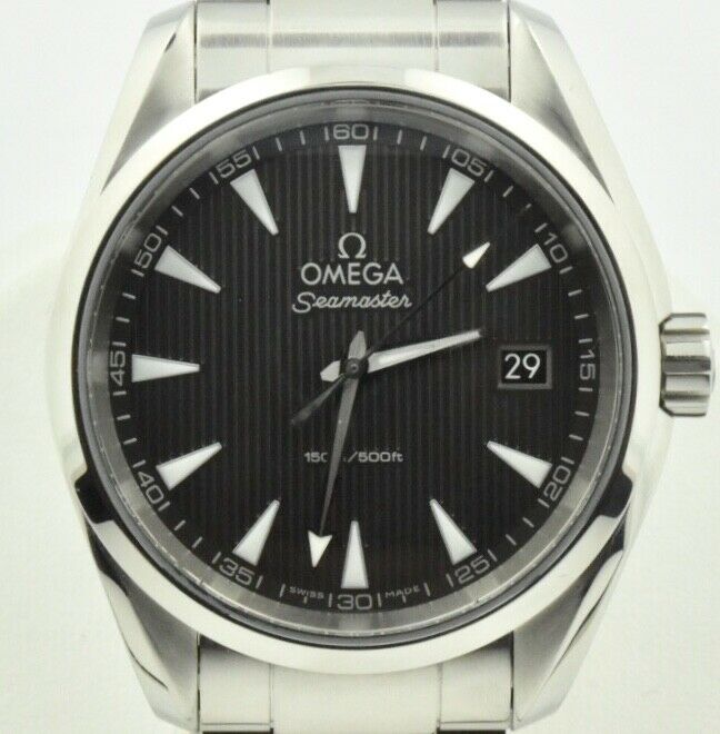 Mens OMEGA Seamaster Aqua Terra Grey Dial Quartz 2016 Rio Paralympic ...