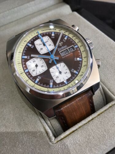 Zodiac Sea Dragon Chronograph Automatic Watch EXCELLENT