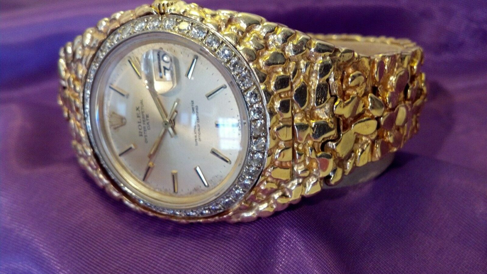 Gold clearance nugget rolex