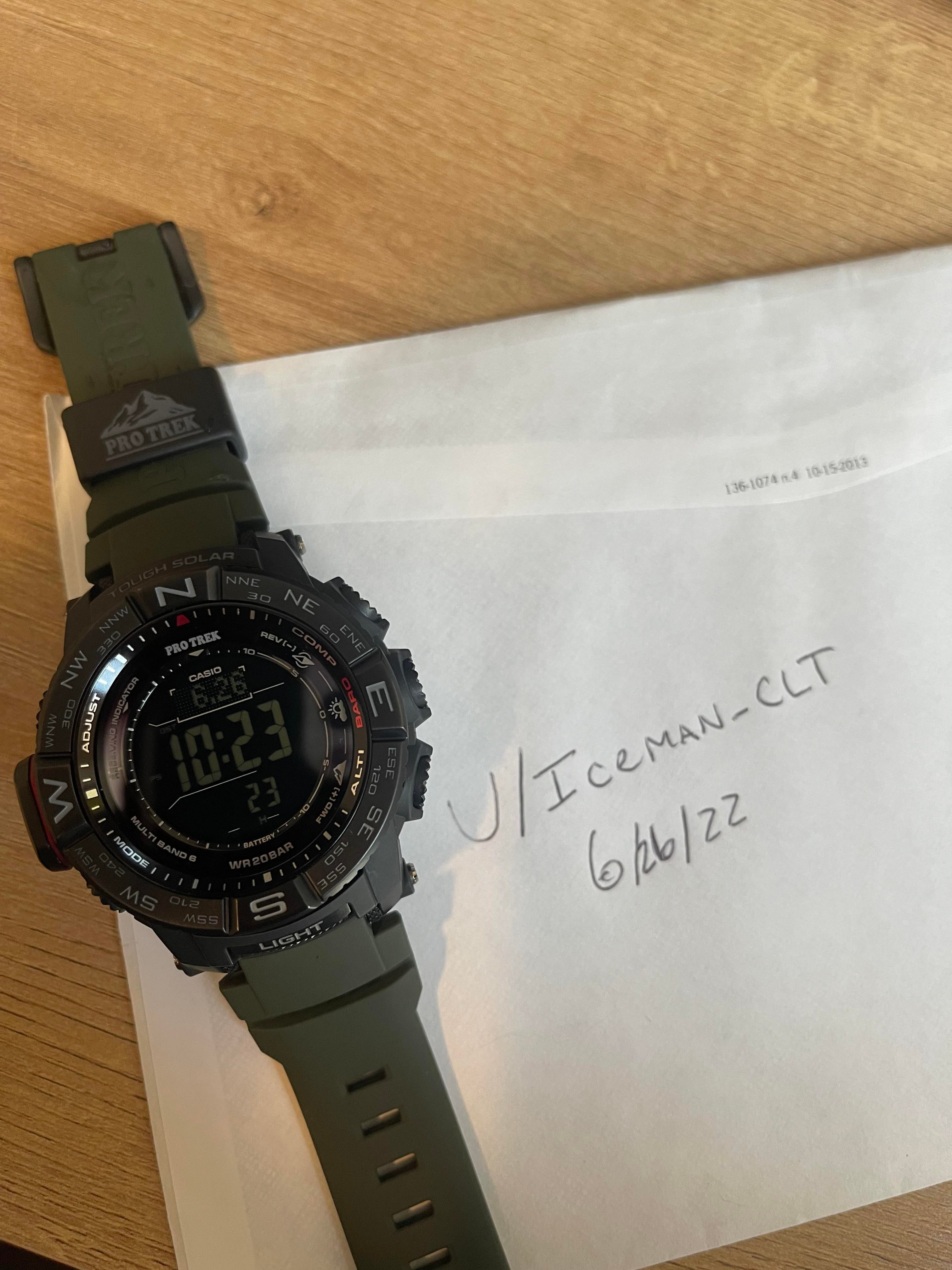 WTS] Casio PRO TREK PRW-3510Y-8CR | WatchCharts Marketplace