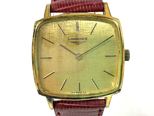 LONGINES 847 4142 手巻き スクエア TV ロンジン Yahoo!オークション - 良品 LONGINES ロンジン 847 SWISS 4142 手巻き