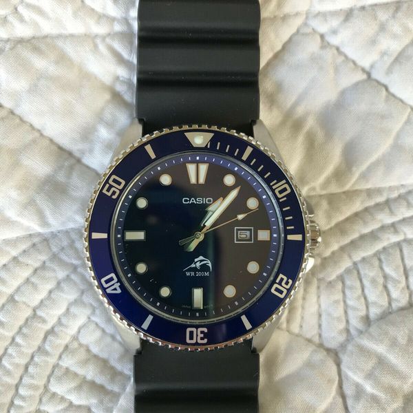 BRAND NEW Casio MDV106B2A Men's Duro 200M WR Blue Dive Watch Analog Sports WatchCharts