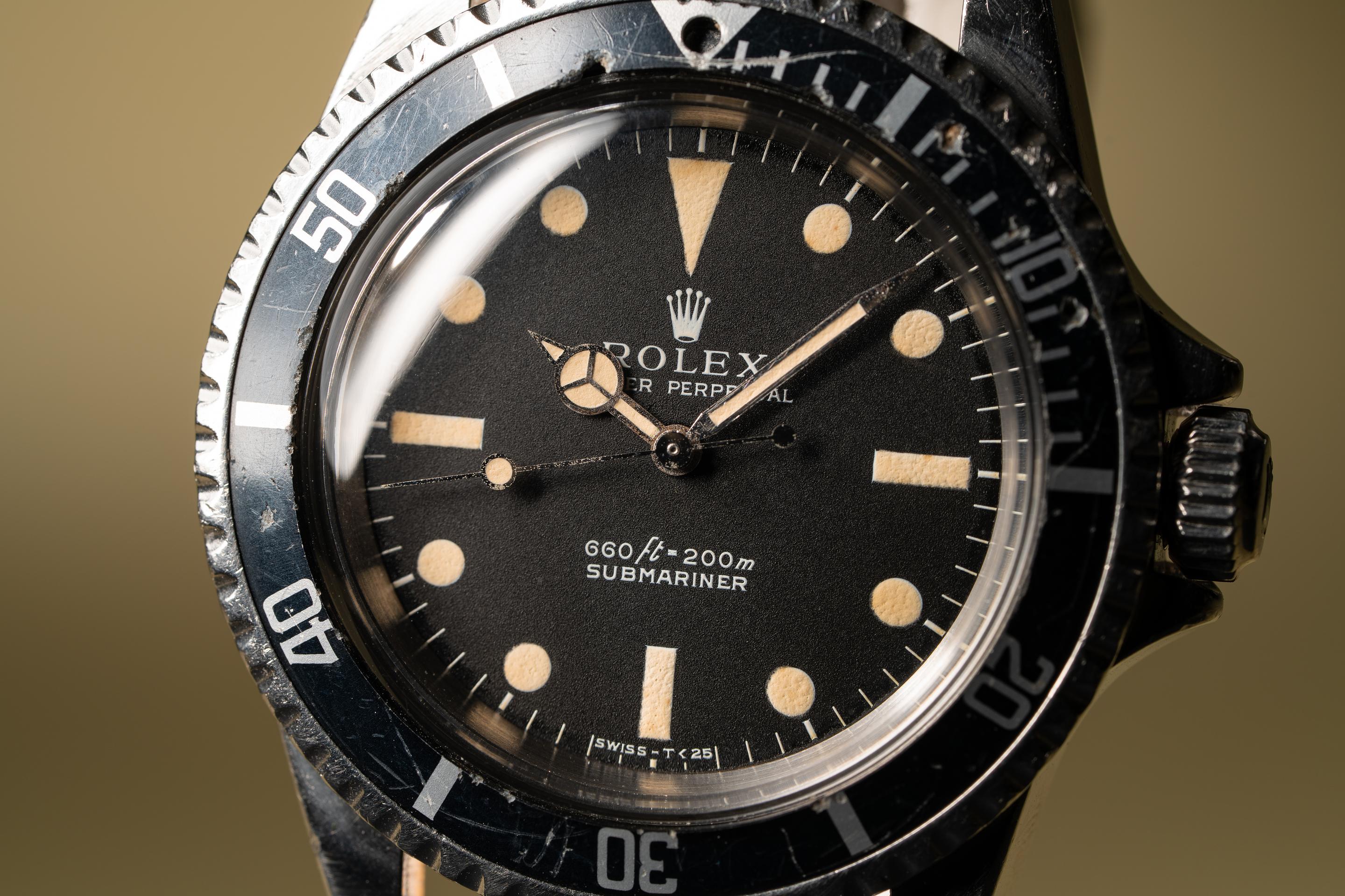 FS 1968 Rolex Submariner 5513 Serif Dial with Service Papers