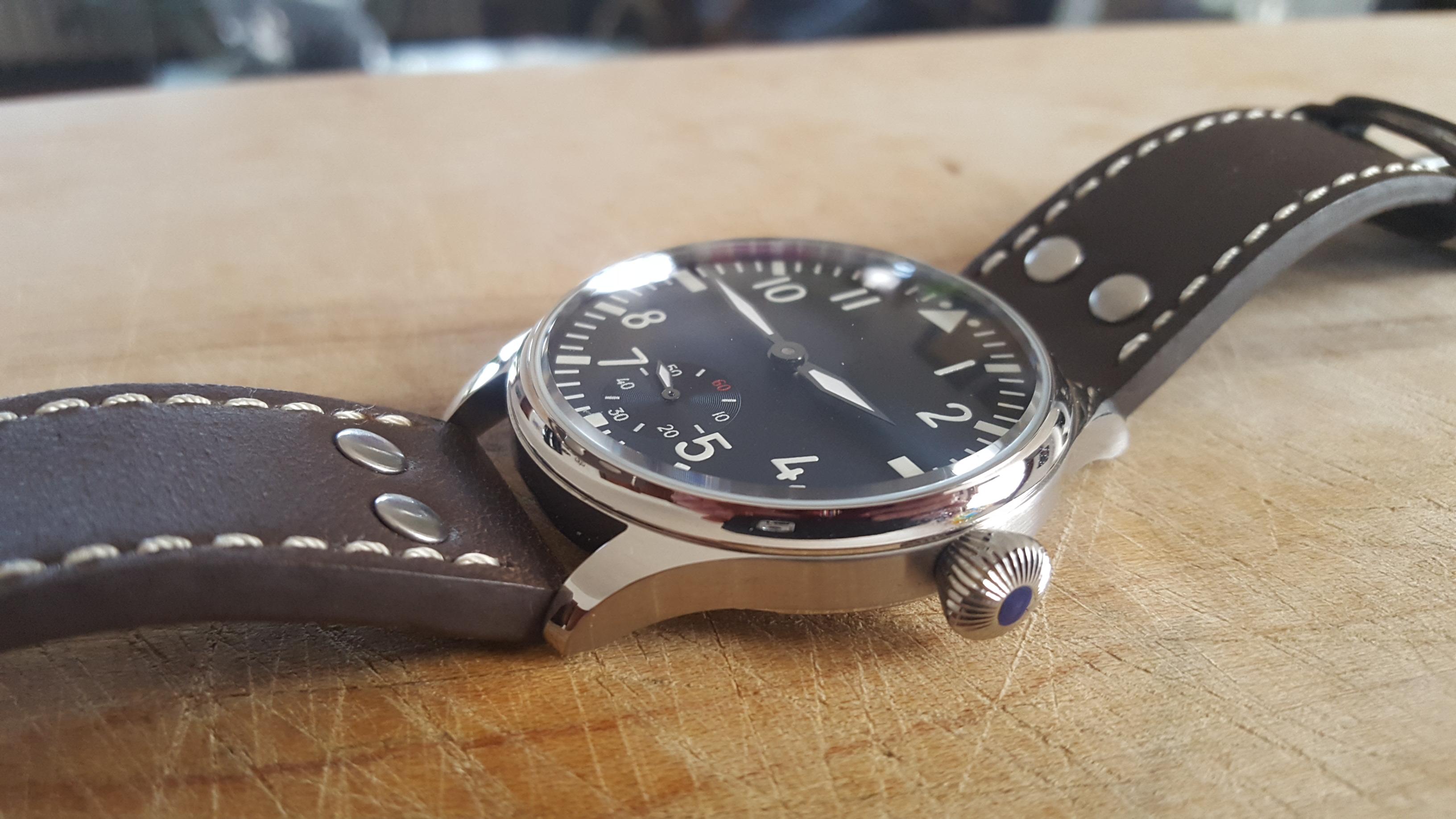 WTS Parnis 6498 44mm Pilot Sterile Dial WatchCharts