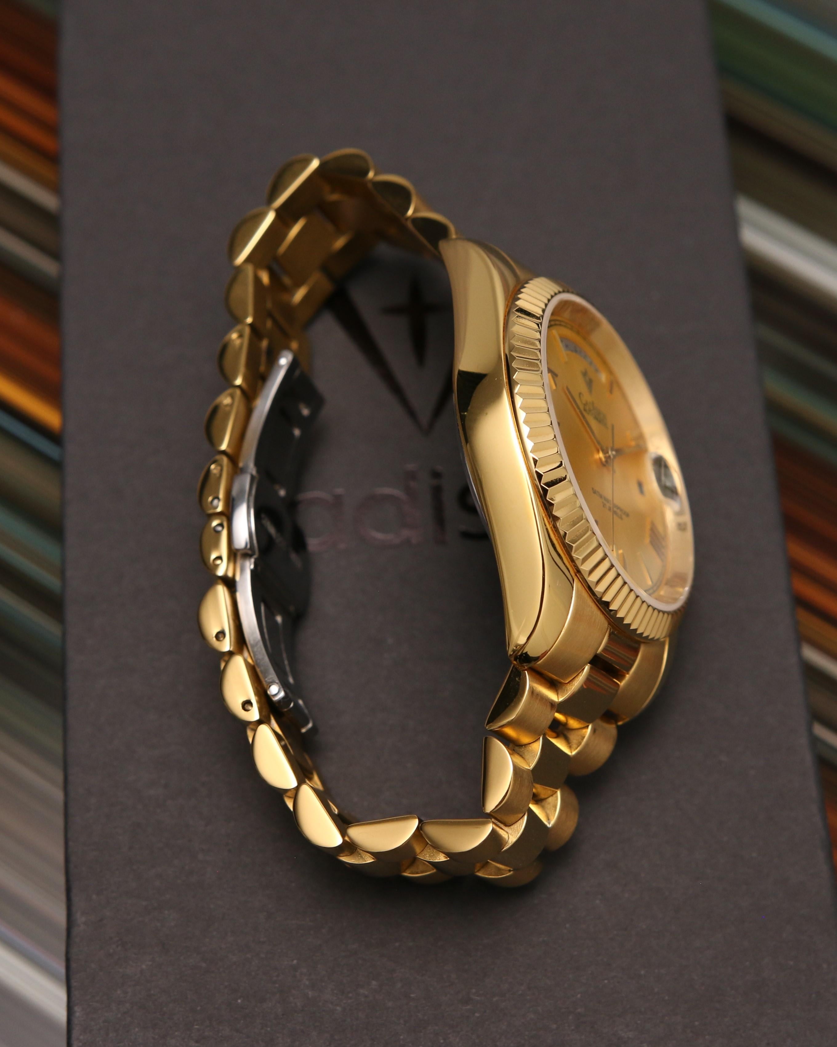 cadisen day date gold