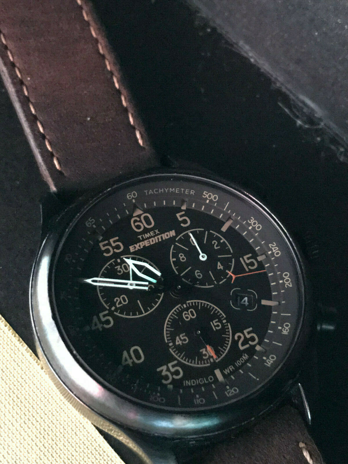 動作確認済 TIMEX EXPEDITION 921 クロノグラフ タイメックス エクスペ 