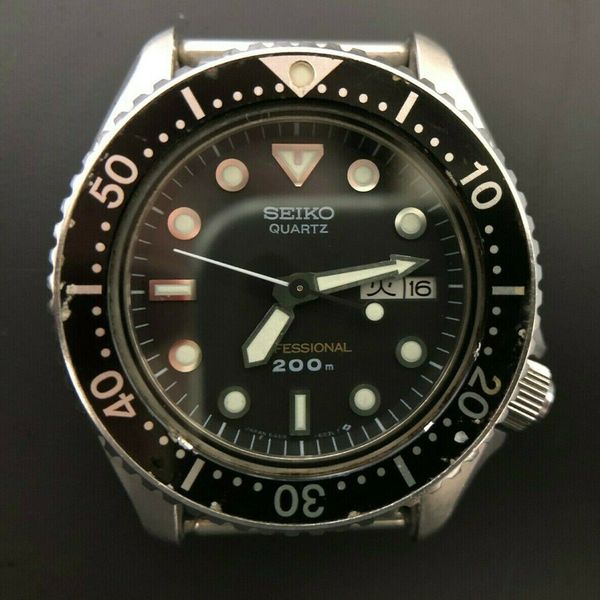 [w366] SEIKO Quartz DIVER 6458-6020 PROFESSIONAL 200m New battery VG ...