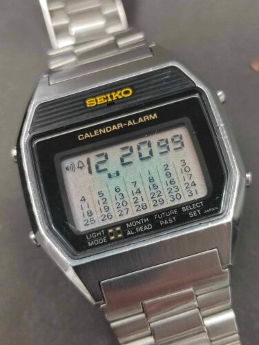 Rare Vintage SEIKO A354-400B 200Years Calendar Digital Men's Watch