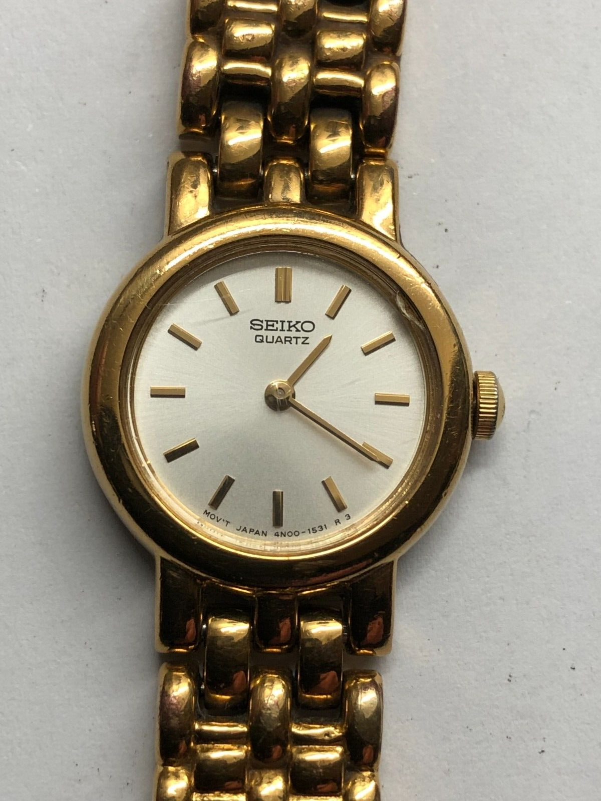 SEIKO 4N00-0401 [R0], VINTAGE LADIES WATCH, USED, New Battery