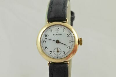 Zenith Ladies Watch Manual Winding Vintage 15MM 9K 333 Solid Gold Rare ...