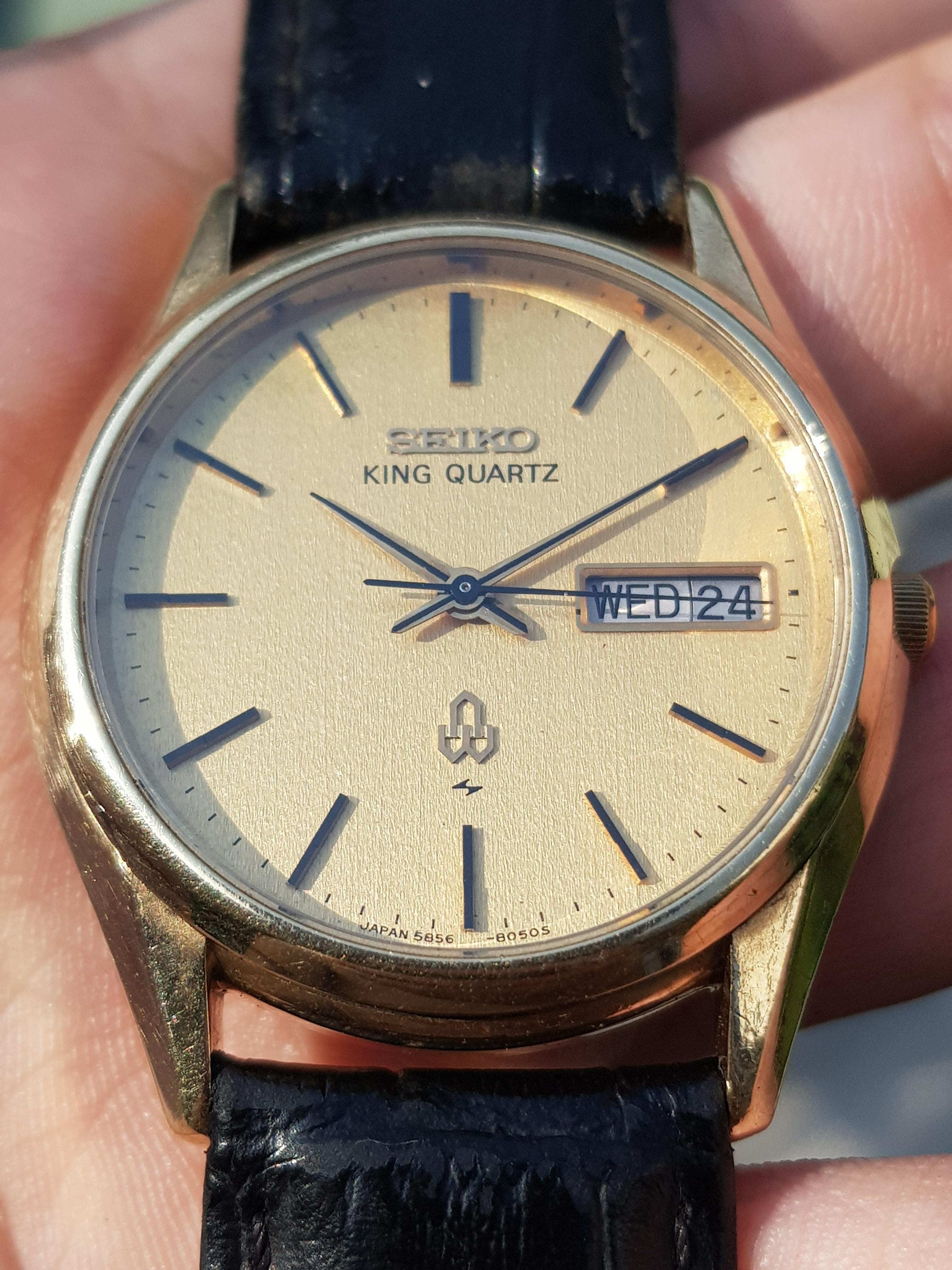 WTS] Seiko King Quartz 5856-8050 Cap Gold | WatchCharts Marketplace