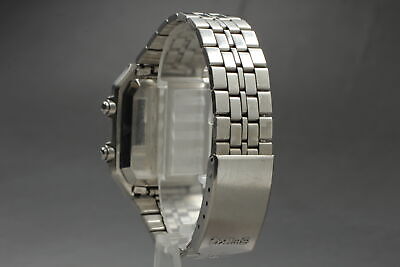 Exc+++++ ] SEIKO G757-5010 Silver Wave Vintage Quartz James Bond
