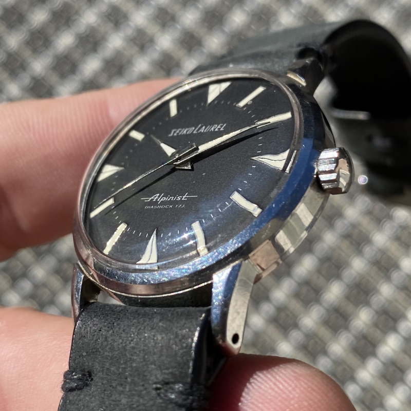 FS: 1961 Laurel Alpinist 14041, Black Dial. | WatchCharts