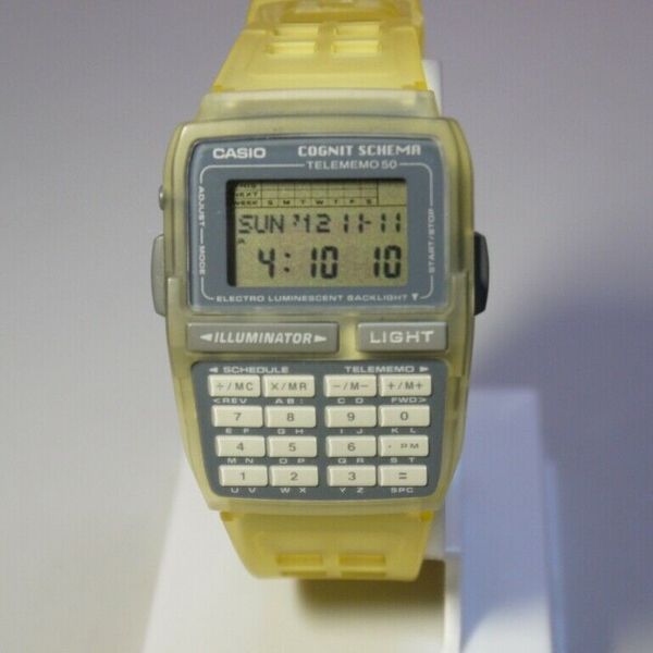New Vintage Casio Cognit Schema Calculator Watch DinoZone