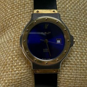 Hublot Classic Rubber Straps Mdm Two Tone Stainless Steal And 18k Gold Watchcharts