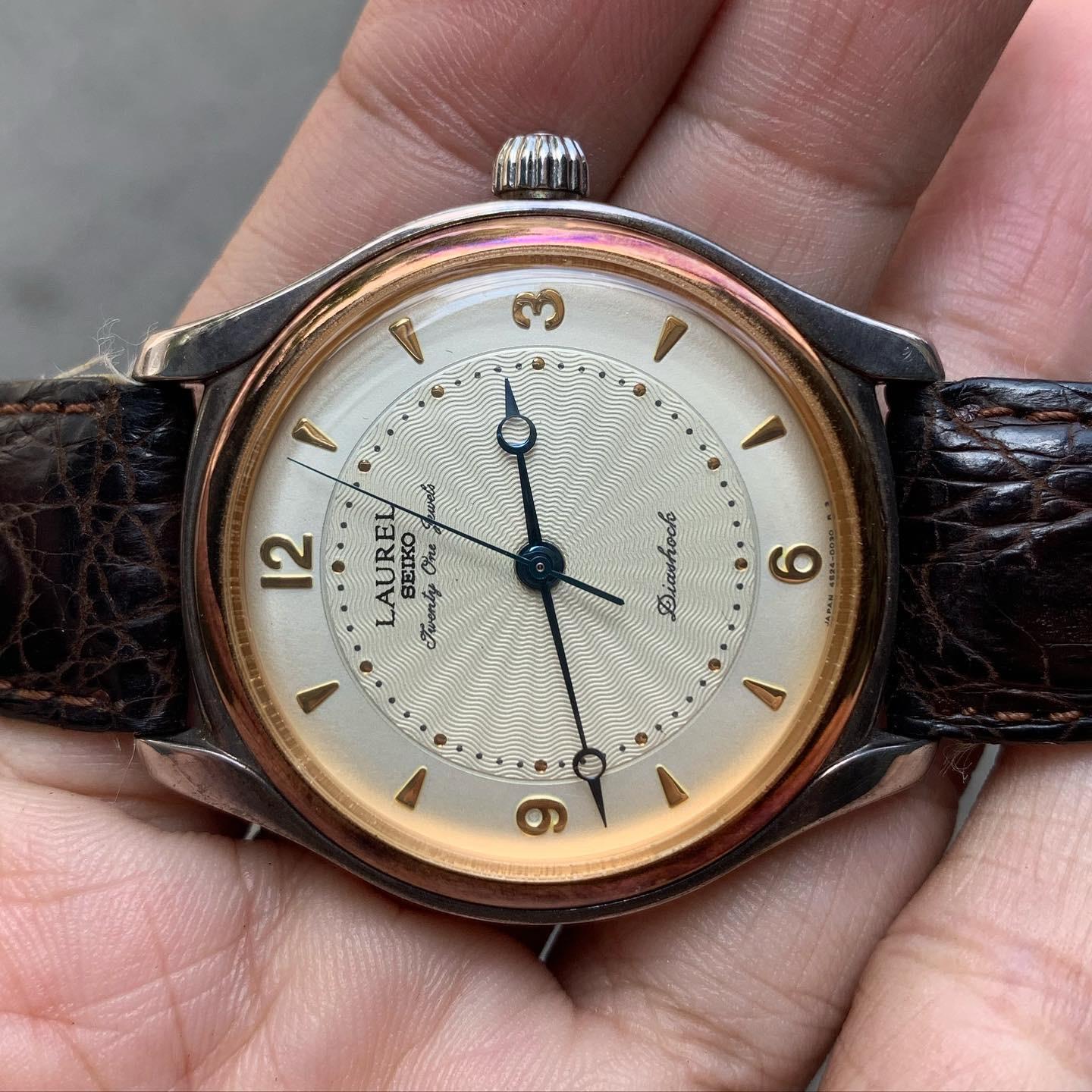 WTS] Seiko Laurel - ref 4s24 0030 - Case SV925, 18Kt gold Benzel