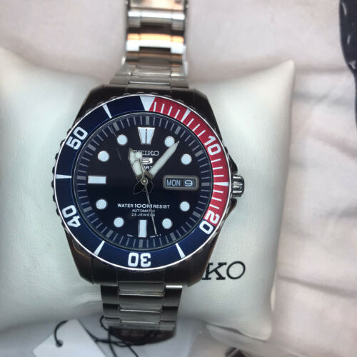 Seiko 5 Sports 7S36-03C0 Automatic Blue Dial Stainless Steel Men's