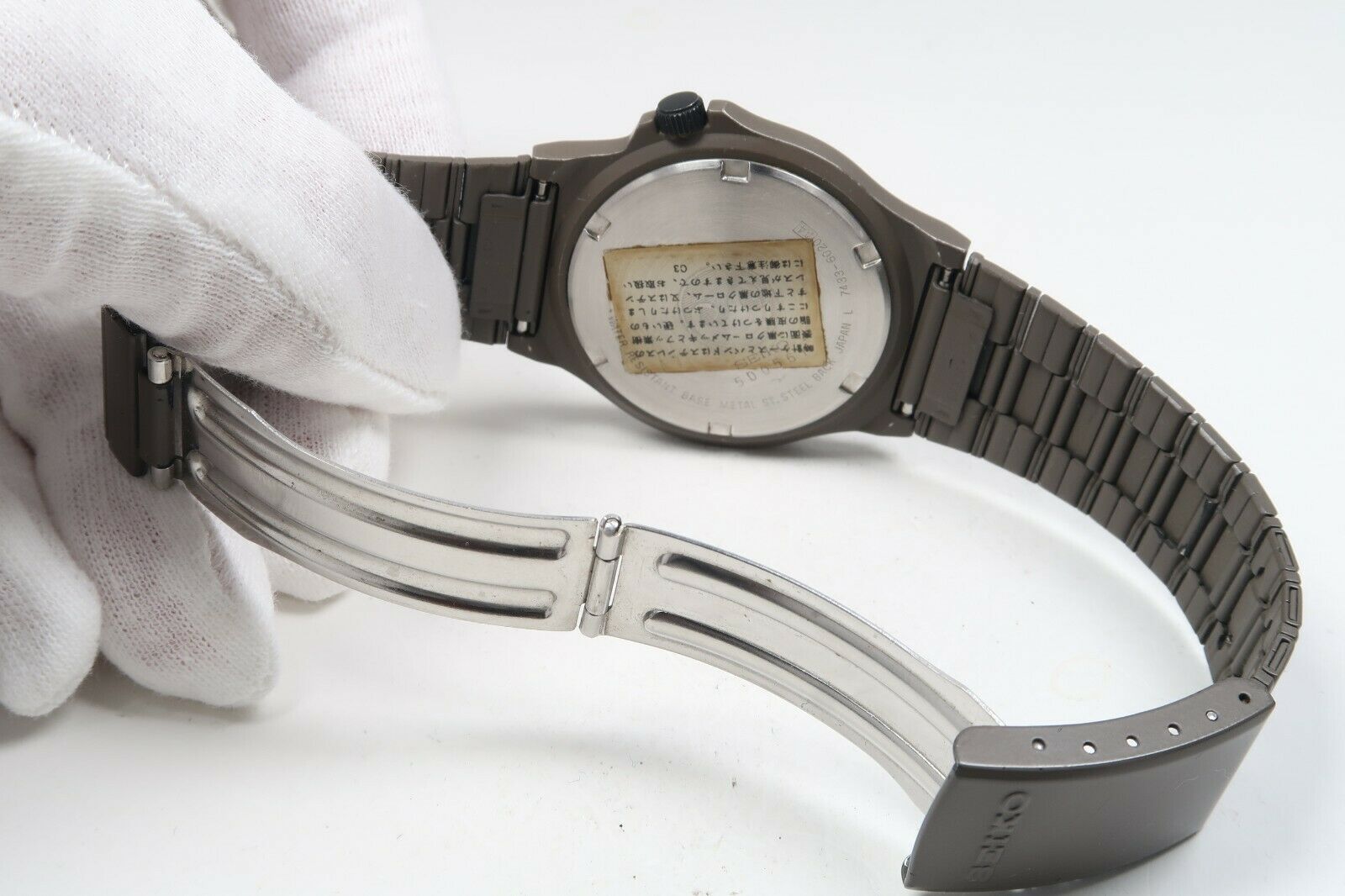 SUPER RARE Vintage SEIKO QUARTZ 7433-6020 Watch JAPAN