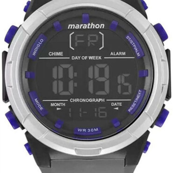 Timex Men's Marathon Digital Quartz Grey Silicone Watch TW5M21000
