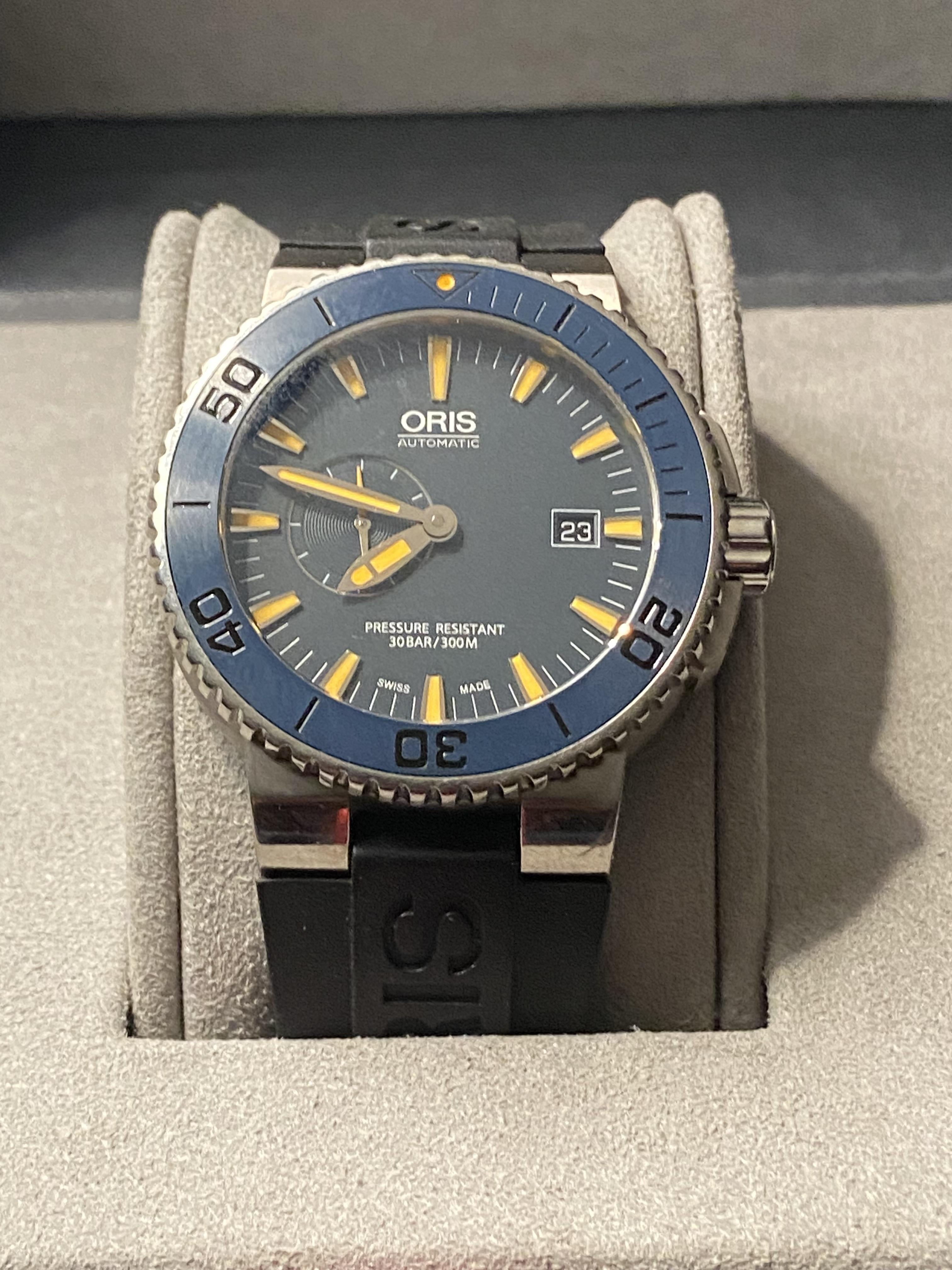 WTS Oris Aquis Maldives Limited Edition 01 643 7654 7185 Set RS