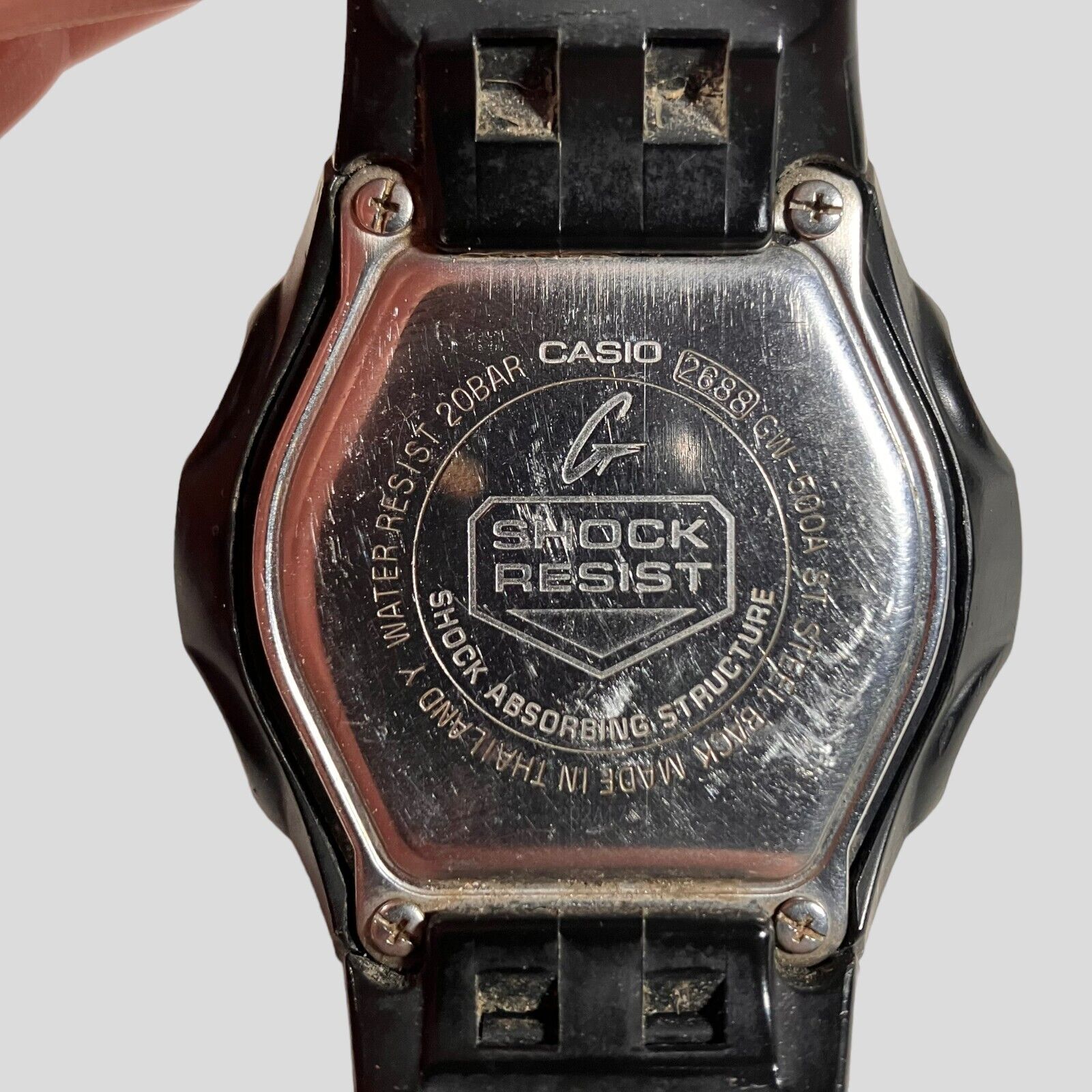 Casio G Shock Watch Men Digital Tough Solar 2688 GW-500A, Working