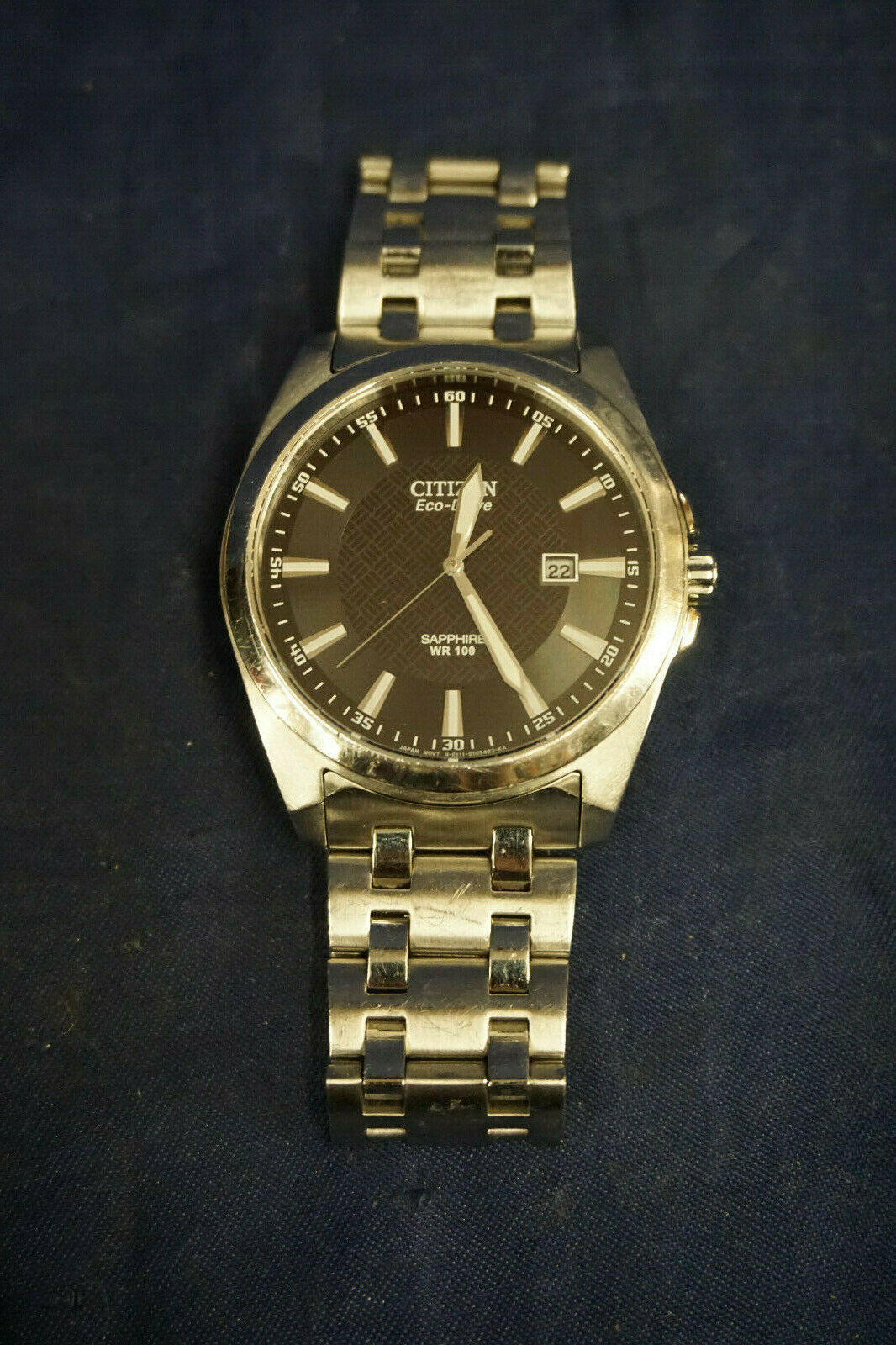 Citizen Eco Drive Sapphire WR100 E111-S070856Watch Black Citizen Eco Drive Sapphire WR100 E111-S070856Watch Black