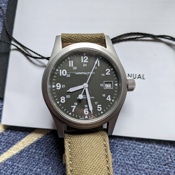 [WTS] Hamilton Khaki Field Green Mechanical (H69439363) | WatchCharts ...