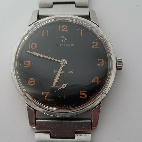 Montre Vintage Certina Manuelle - Mouvement 25-66, Boîtier 36mm, Style Rétro