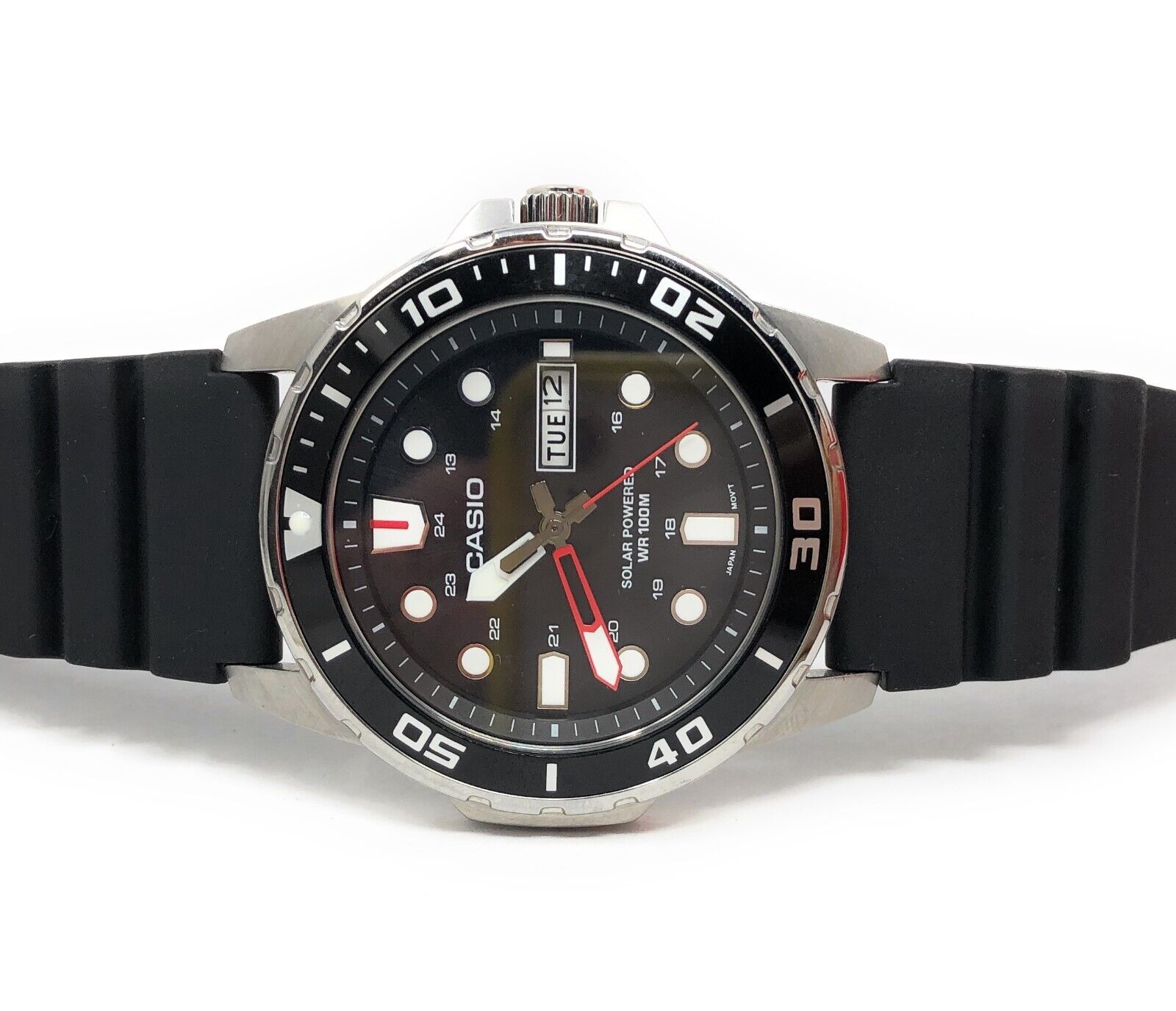Casio MTP-S110-1AV, Men's Solar Battery Watch, 100 Meter W/R