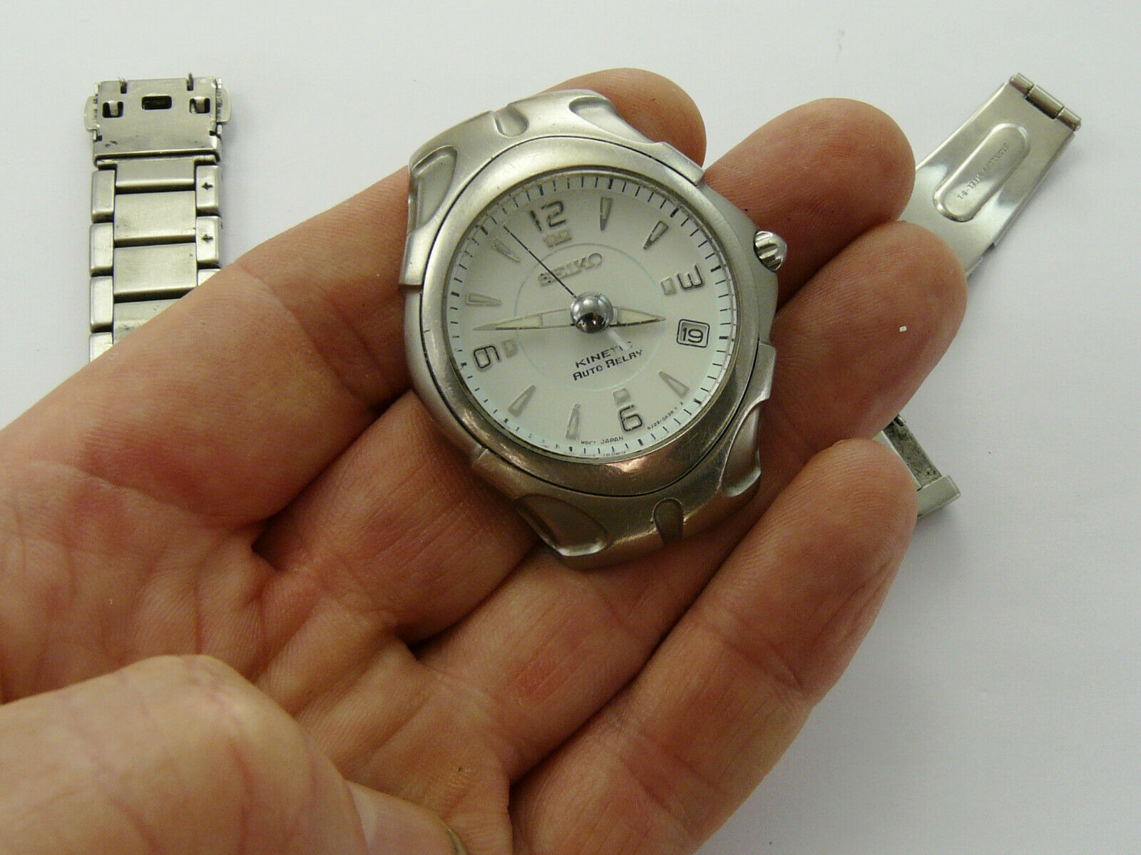 VINTAGE 1990s SEIKO KINETIC AUTO RELAY 5J22-0A30 GENTS WATCH FOR 