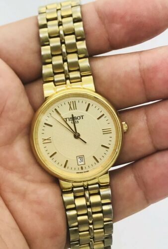 Tissot 1853 Men Vintage Swiss Made Quartz Sapphire Crystal 34mm