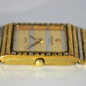 Vtg Raymond Weil Geneve 9056 Two Tone 18k Gold Electroplated 24mm