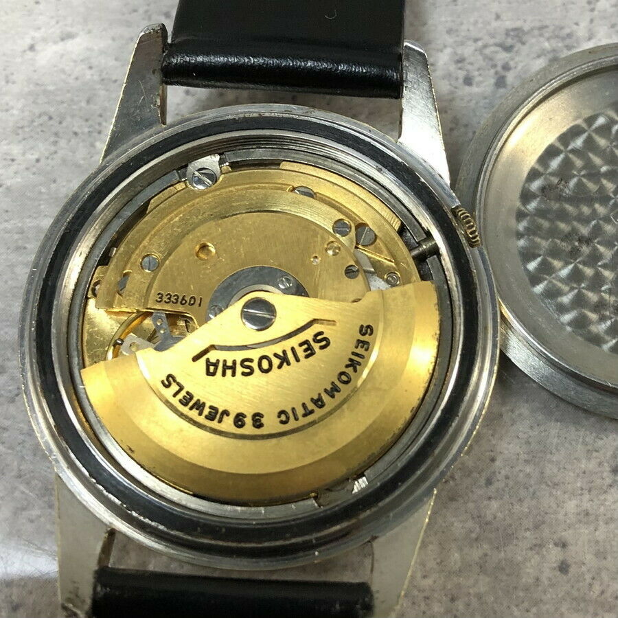 Vintage 1963 SEIKO SEIKOMATIC Self Dater CAP GOLD 39Jewels J13083