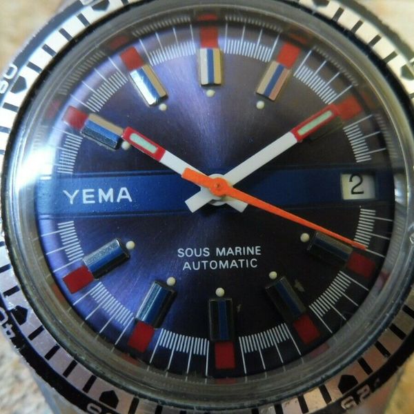 Rare yema watch, under navy, Automatic-Date, fabrication francaise ...