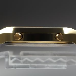 Read [N MINT] Seiko ALBA Twin Qz Y651-5150 Ana-Digi Gold Men's