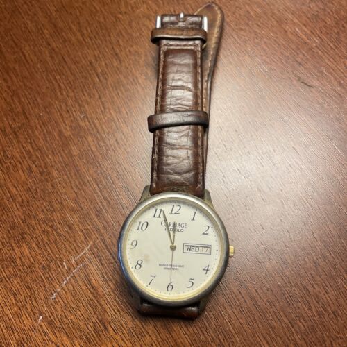 Carriage shop indiglo watch