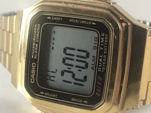 Casio a178w gold hotsell