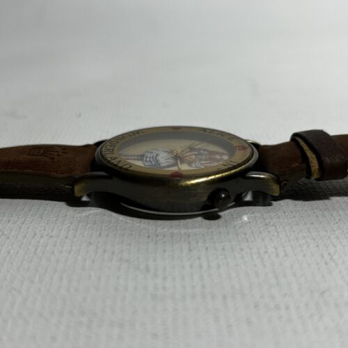 Alice in Wonderland Brown Leather Wrist Watch