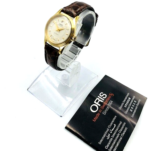 ORIS Women s 7446 Automatic Watch St.Steel Gold Plated Date