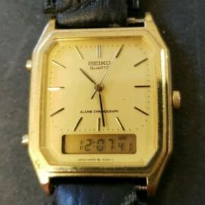 Vintage 1980's Men's Seiko Dual Analog Digital LCD Alarm Quartz Watch  H449-5219 | WatchCharts