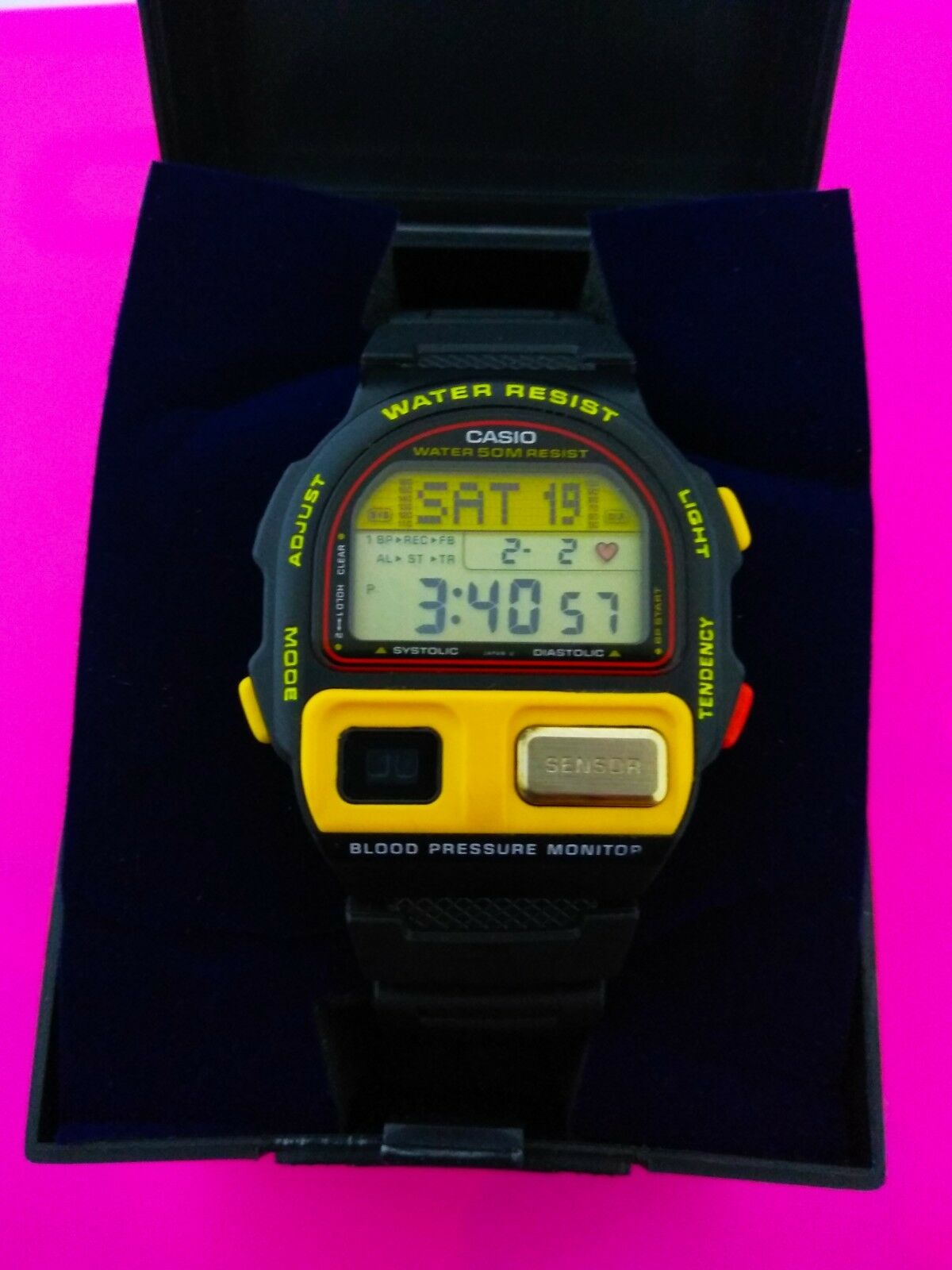 casio blood pressure wrist watch