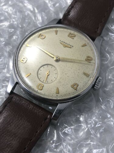 Vintage Longines 5356 Large Size Stainless Steel Manual Wind