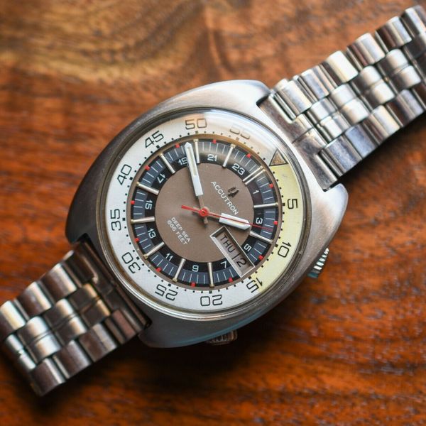 Vintage Bulova ACCUTRON Deep Sea 666 Compressor Watch w/ JB Champion ...