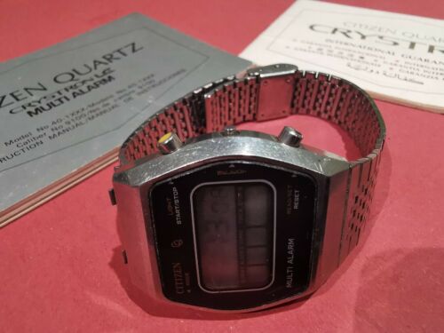 Citizen Crystron lc 40 1072 Original leaflet And Guarantee Vintage 