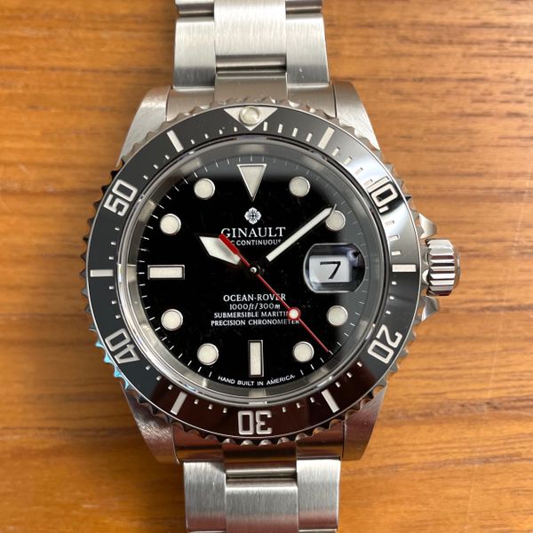 [$995 USD] FS: Ginault Ocean Rover 2 Ceramic Bezel with Date | WatchCharts