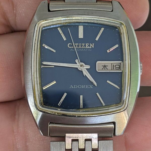Vintage '75 Citizen Adorex HighBeat Watch, Kanji, Orig. Band, Works